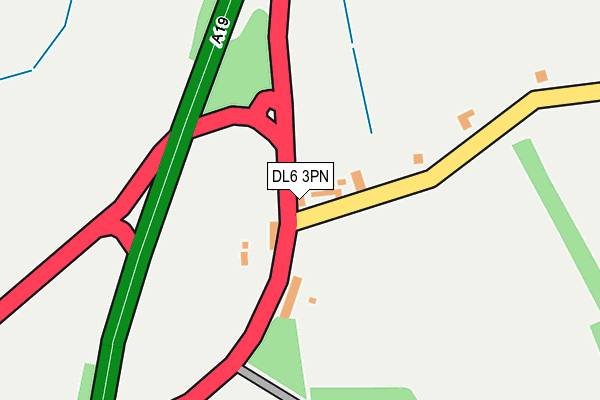 DL6 3PN map - OS OpenMap – Local (Ordnance Survey)