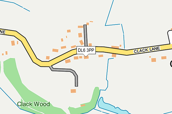 DL6 3PP map - OS OpenMap – Local (Ordnance Survey)