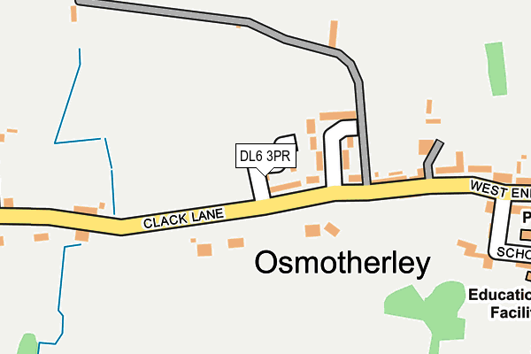 DL6 3PR map - OS OpenMap – Local (Ordnance Survey)