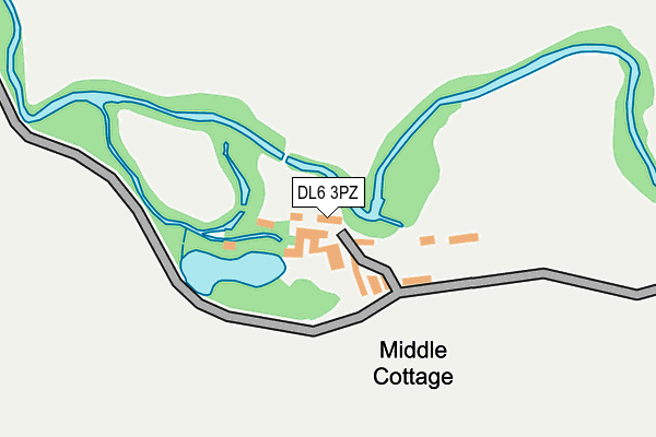 DL6 3PZ map - OS OpenMap – Local (Ordnance Survey)