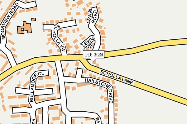 DL6 3QN map - OS OpenMap – Local (Ordnance Survey)