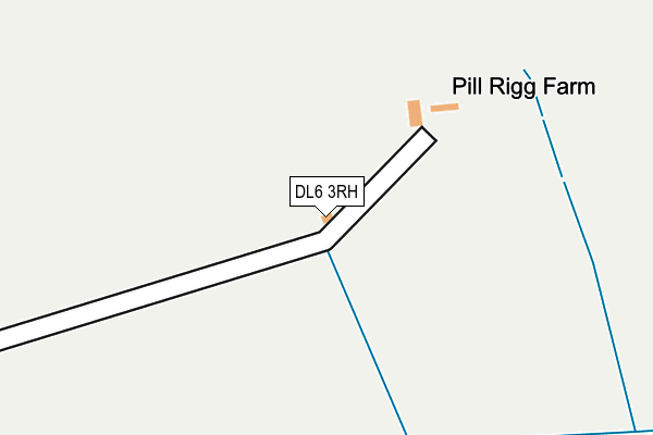 DL6 3RH map - OS OpenMap – Local (Ordnance Survey)