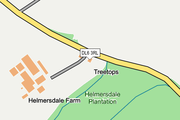 DL6 3RL map - OS OpenMap – Local (Ordnance Survey)