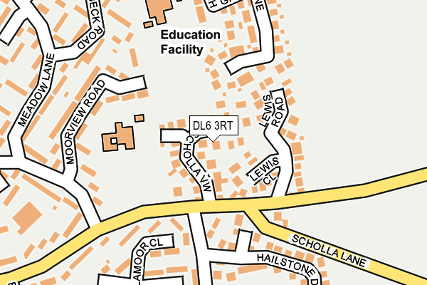 DL6 3RT map - OS OpenMap – Local (Ordnance Survey)