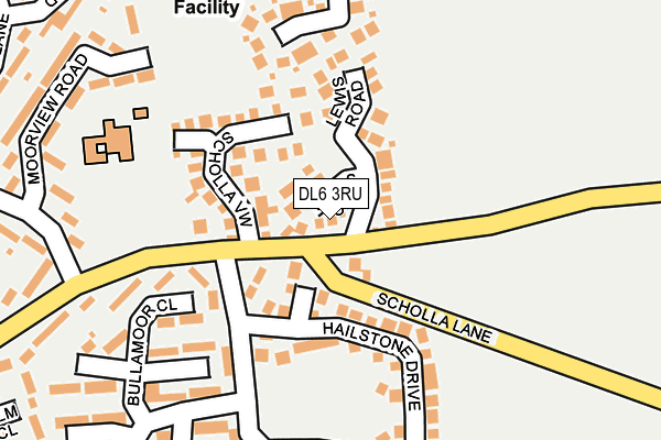 DL6 3RU map - OS OpenMap – Local (Ordnance Survey)