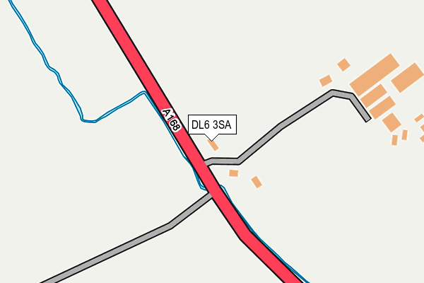 DL6 3SA map - OS OpenMap – Local (Ordnance Survey)
