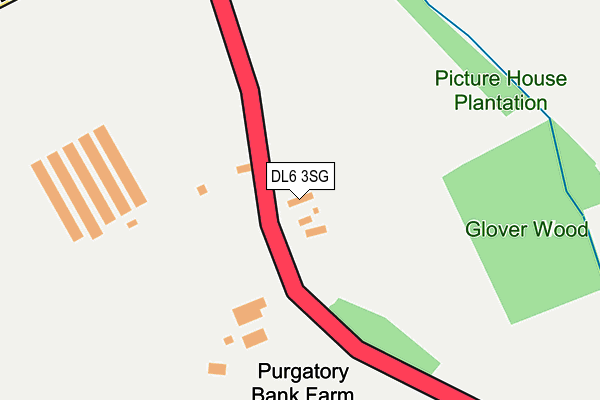 DL6 3SG map - OS OpenMap – Local (Ordnance Survey)