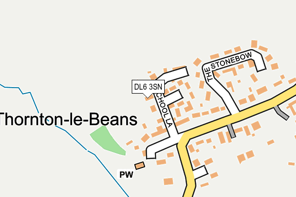 DL6 3SN map - OS OpenMap – Local (Ordnance Survey)