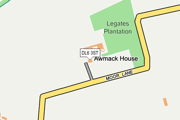 DL6 3ST map - OS OpenMap – Local (Ordnance Survey)