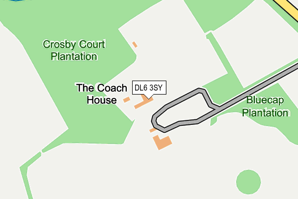DL6 3SY map - OS OpenMap – Local (Ordnance Survey)