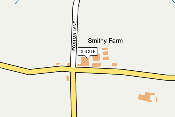 DL6 3TE map - OS OpenMap – Local (Ordnance Survey)