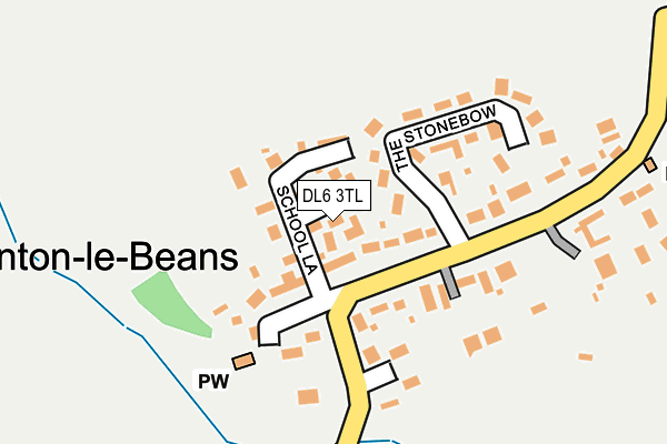 DL6 3TL map - OS OpenMap – Local (Ordnance Survey)