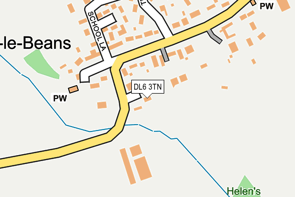 DL6 3TN map - OS OpenMap – Local (Ordnance Survey)