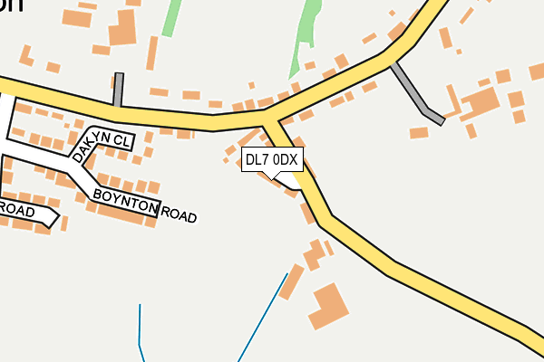DL7 0DX map - OS OpenMap – Local (Ordnance Survey)