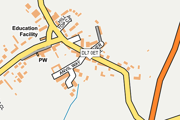 DL7 0ET map - OS OpenMap – Local (Ordnance Survey)