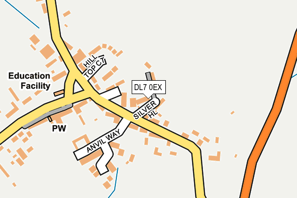 DL7 0EX map - OS OpenMap – Local (Ordnance Survey)