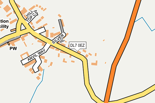 DL7 0EZ map - OS OpenMap – Local (Ordnance Survey)