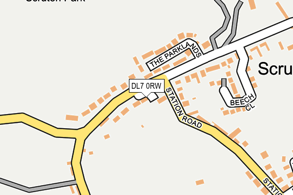 DL7 0RW map - OS OpenMap – Local (Ordnance Survey)