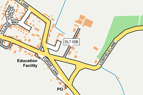 DL7 0SB map - OS OpenMap – Local (Ordnance Survey)