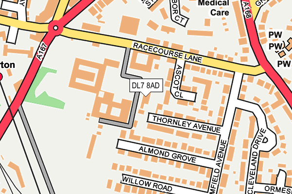 DL7 8AD map - OS OpenMap – Local (Ordnance Survey)
