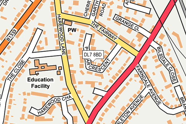 DL7 8BD map - OS OpenMap – Local (Ordnance Survey)