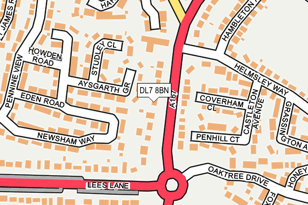 DL7 8BN map - OS OpenMap – Local (Ordnance Survey)