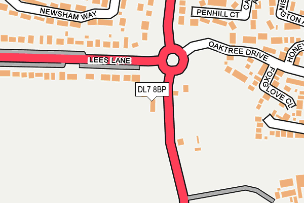 DL7 8BP map - OS OpenMap – Local (Ordnance Survey)