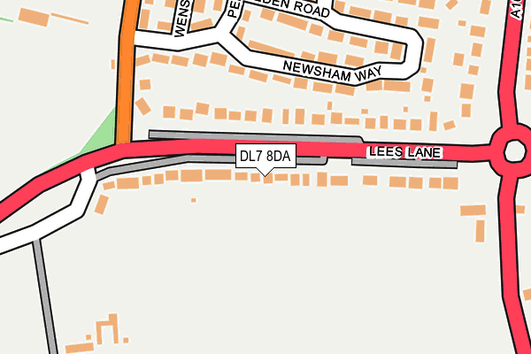 DL7 8DA map - OS OpenMap – Local (Ordnance Survey)