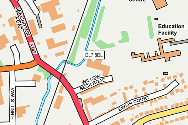 DL7 8DL map - OS OpenMap – Local (Ordnance Survey)