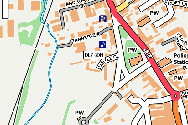 DL7 8DN map - OS OpenMap – Local (Ordnance Survey)