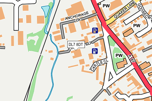 DL7 8DT map - OS OpenMap – Local (Ordnance Survey)