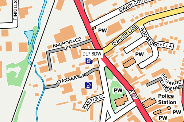 DL7 8DW map - OS OpenMap – Local (Ordnance Survey)