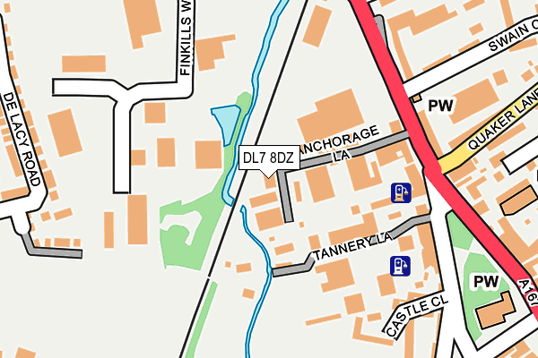 DL7 8DZ map - OS OpenMap – Local (Ordnance Survey)