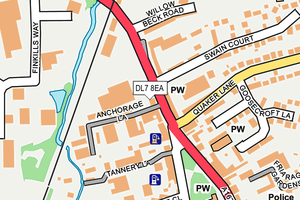 DL7 8EA map - OS OpenMap – Local (Ordnance Survey)