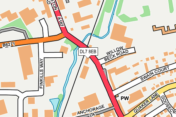 DL7 8EB map - OS OpenMap – Local (Ordnance Survey)