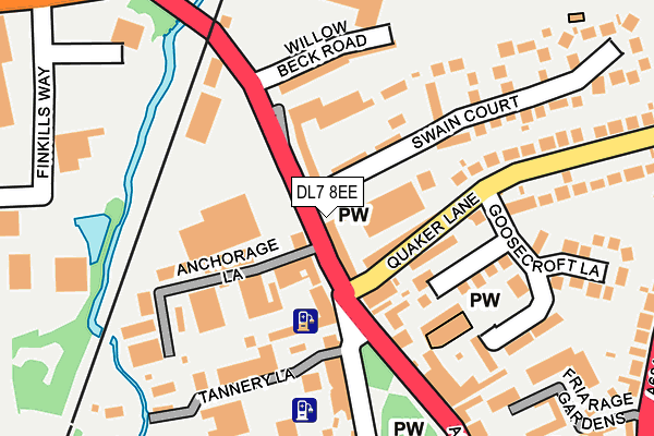 DL7 8EE map - OS OpenMap – Local (Ordnance Survey)