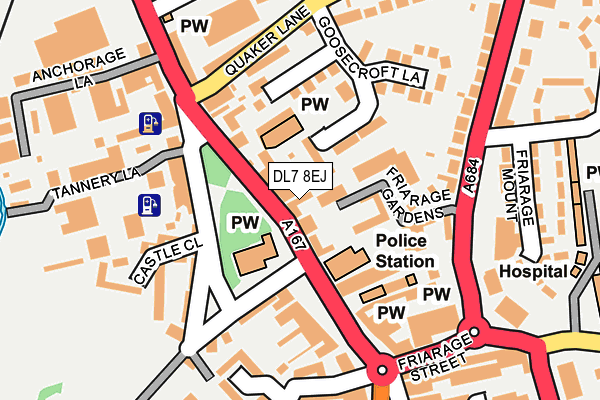 DL7 8EJ map - OS OpenMap – Local (Ordnance Survey)