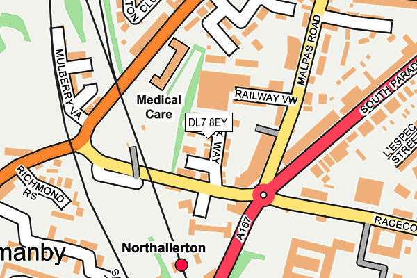 DL7 8EY map - OS OpenMap – Local (Ordnance Survey)