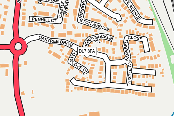 DL7 8FA map - OS OpenMap – Local (Ordnance Survey)