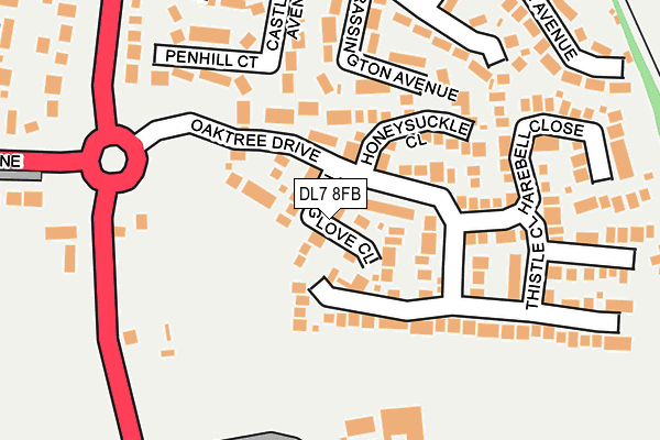 DL7 8FB map - OS OpenMap – Local (Ordnance Survey)