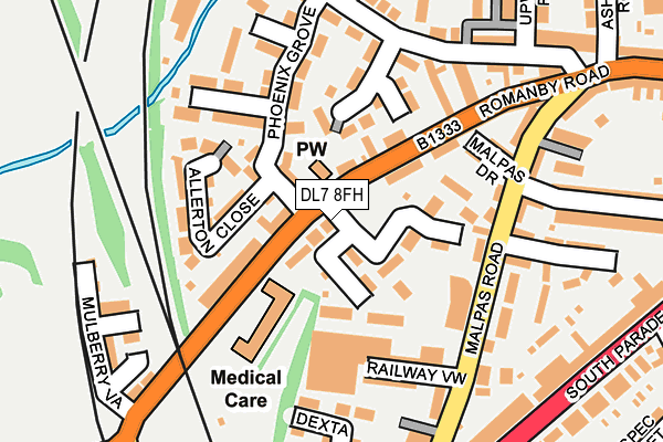DL7 8FH map - OS OpenMap – Local (Ordnance Survey)