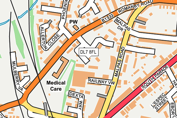 DL7 8FL map - OS OpenMap – Local (Ordnance Survey)