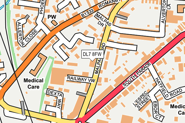 DL7 8FW map - OS OpenMap – Local (Ordnance Survey)
