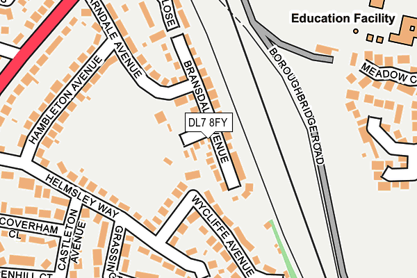 DL7 8FY map - OS OpenMap – Local (Ordnance Survey)