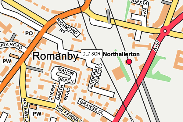 DL7 8GR map - OS OpenMap – Local (Ordnance Survey)