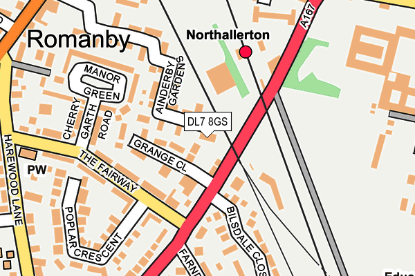 DL7 8GS map - OS OpenMap – Local (Ordnance Survey)