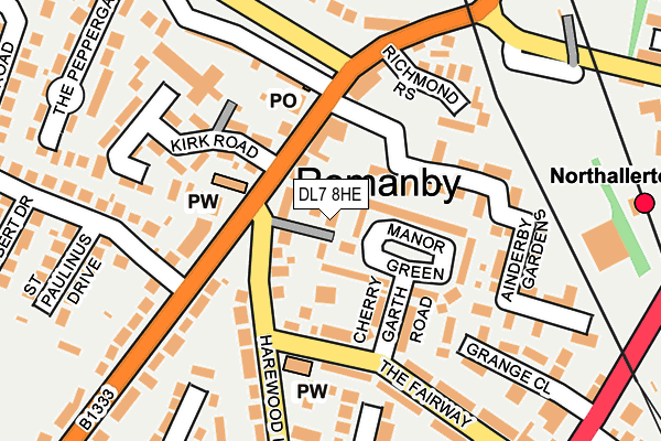 DL7 8HE map - OS OpenMap – Local (Ordnance Survey)