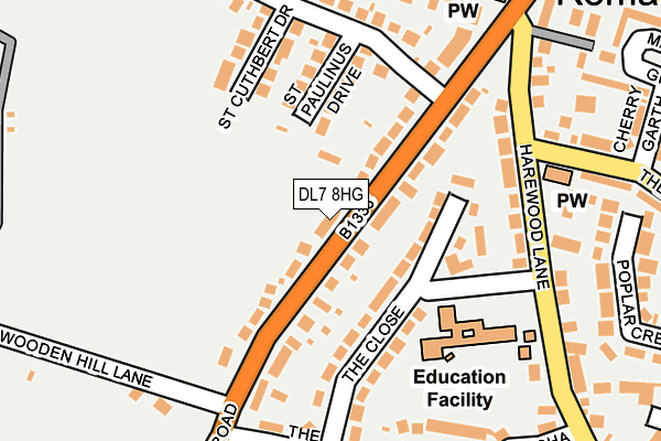 DL7 8HG map - OS OpenMap – Local (Ordnance Survey)