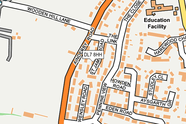 DL7 8HH map - OS OpenMap – Local (Ordnance Survey)