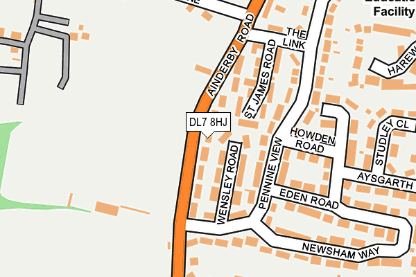 DL7 8HJ map - OS OpenMap – Local (Ordnance Survey)